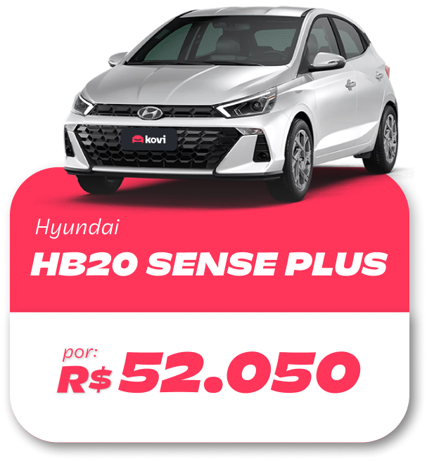 HB20 Sense Plus por R$52.050